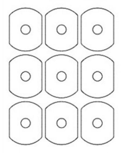 NEW 9-up mini Business Biz Card CD DVD Labels Sheets 900ct Laser Ink Jet Printer