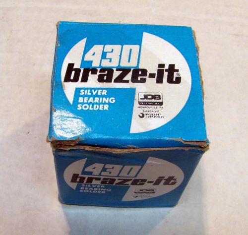 1 Pound  Roll in Box - Vintage Silver Bearing Solder - Braze-It 430 No Reserve