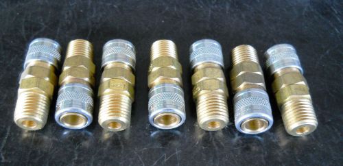 Lot of 7 FOSTER FEMALE AIR PNEUMATIC 1/4&#034; npt QUICK DISCONNECTS 2402