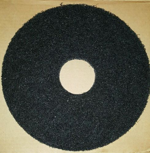 Lot of 5 - americo 13&#034; floor buffing pads #400113 - black - new for sale