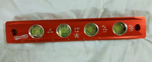New Savage 9&#034; Torpedo Level with Rare Earth Magnets FREE SHIPPING 9 inch