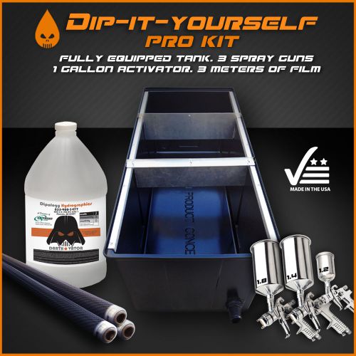 Hydrographics dip shop tank pro kit - * bonus * films included shown in gallery for sale