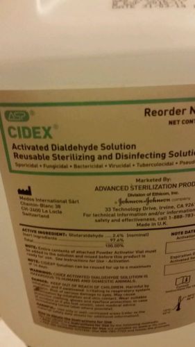 J&amp;J ASP CIDEX High Level Activated Dialdehyde Disinfecting Solution 4.7L 2266