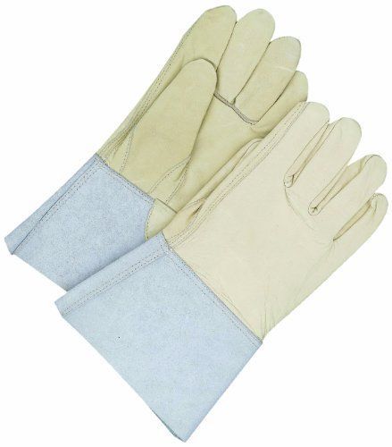 BDG 60-1-1274-11 Leather Welding Glove with Gauntlet Cuff  Large