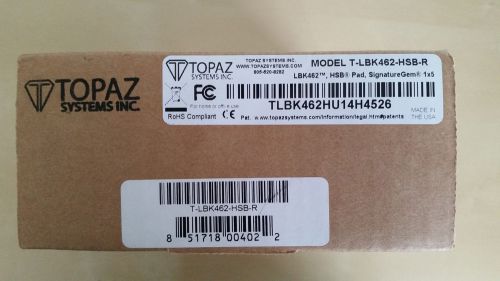 Topaz systems signaturegem lcd 1x5 t-lbk462-hsb-r for sale