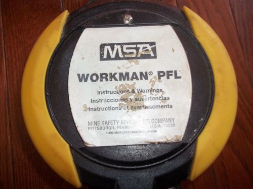 MSA 10093349 Workman PFL w/ Integral Swivel &amp; Locking LC Snap Hook AND HARNESS