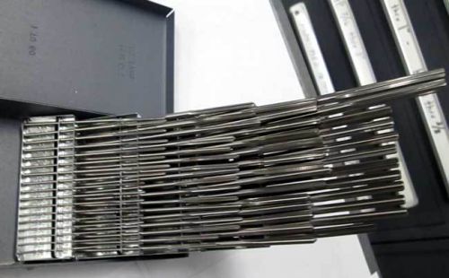 60 pcs.  made in usa  no.1 to 60 hss straight flute reamer set w/metal index for sale