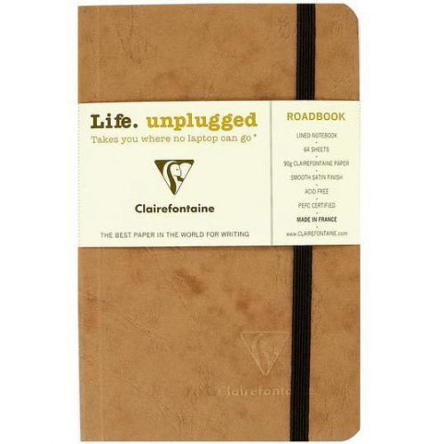 Clairefontaine Roadbook Tan Ruled 6 x 8.25 Notebook