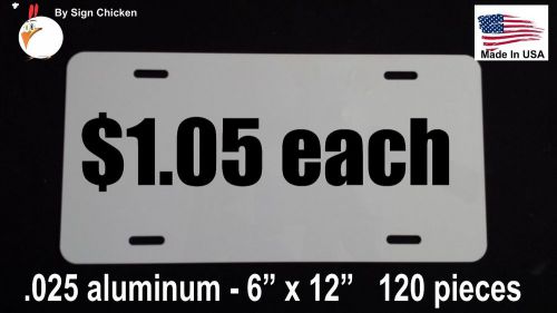 120 pieces aluminum license plate sublimation blanks 6&#034;x12&#034; / new best quality for sale