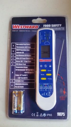 Westward 1VEP5 Food Safety Infrared Thermometer, -67 to 482 F, FREE SHIPPING !4C