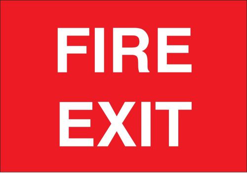Fire exit sign 7&#034; x 10&#034; made in usa! made to last! for sale