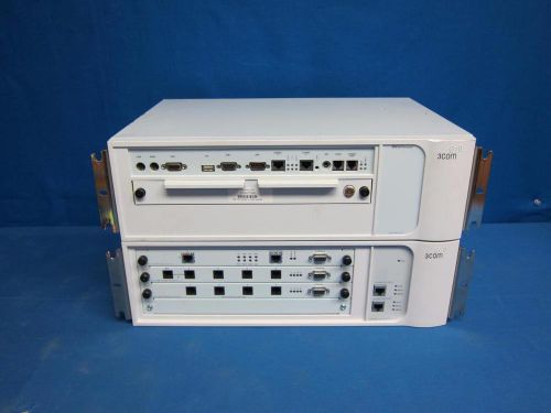 Lot (2) 3Com SuperStack 3 NBX - Call Processor V5000 3C10202 &amp; Gateway 3C10200B