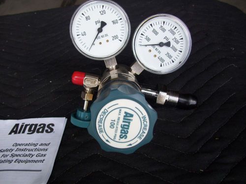 AirGas Y12-244D AJG Specialty Gas Regulator 0-100 Psi Max Regulated 3500 Psi LP