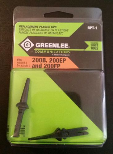 NEW Greenlee Communications RPT-1 Replacement Plastic Tips 2 Count
