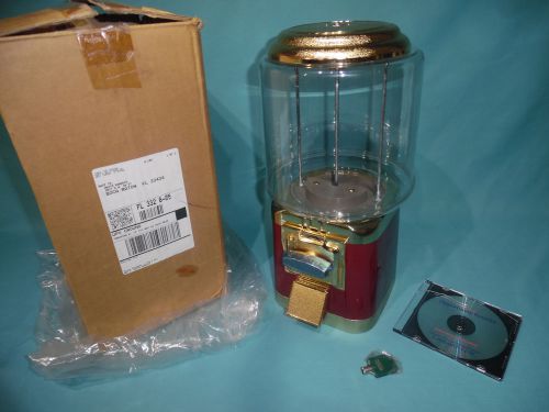 New TTV Corp Gumball &amp; Candy, nuts etc Quarter table top Vending Machine 1 Key