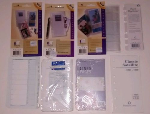 Franklin Covey pocket planner fillers, protectors, pages, card holders ++