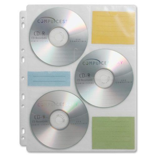 CCS22288 - Compucessory CD/DVD Ring Binder Storage Sheets