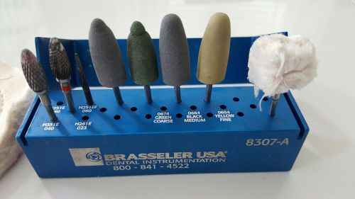 Brasseler Denture Adjustment Bur Block + FREE Articulation Paper and More