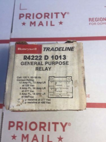 Honeywell R4222 D 1013 Gen. Purpose Relay with DPDT Switching New