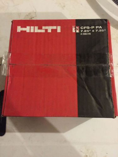 Hilti Putty Pad 7.25&#034; X 7.25&#034; 20 Firestop CFS-P PA Sealed in Box BRAND NEW NIB