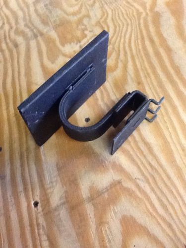 Black Powder Coated Metal Gun Holder or Bat Display - Slat Wall or Pegboard  x4
