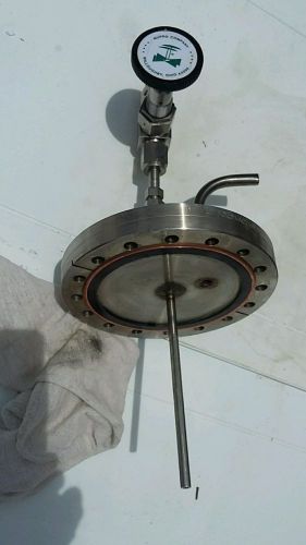 High Vacuum Research Chamber 6&#034; Flange Conflat LEBOLD NUPRO 4KB VCR VP 16 bolt