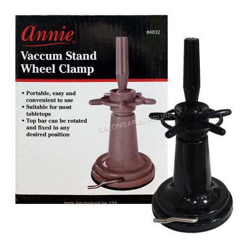 ANNIE Vaccum Stand Wheel Clamp Cosmetology Mannequin Head Wig Holder #4832