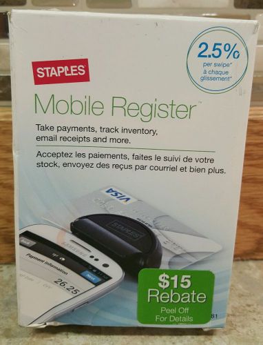 Staples Mobile Register Credit Card Reader Mobile