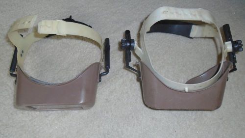 Lot 2 Vintage Steampunk Industrial Fiberglass Welding Goggles FREE SHIPPING
