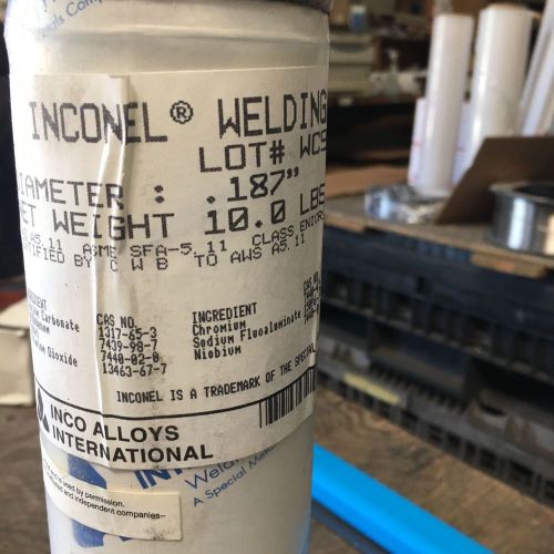 Special Metals Inconel N112 Welding Electrodes .187&#034; 10lbs NEW