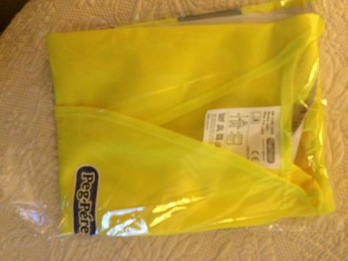 Safety Neon yellow vest reflective strips velcro closure New  C 3-6 Pre Perego