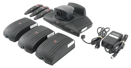 Polycom viewstation ntsc 2201-08900-001 +accessories 3x pvs-xx19-q 3x remotes for sale