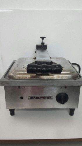 USED BUT WORKS!! SINGLE SANDWICH GRILL ELECTROMASTER 110 VOLTS ELECTRIC NR!