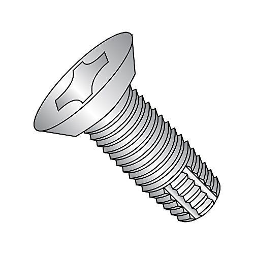 Small Parts 18-8 Stainless Steel Thread Cutting Screw, Plain Finish, 82 Degree