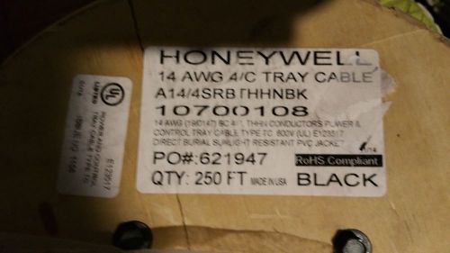 Honeywell genesis 1070 14/4c 14awg 600v direct burial/uv tc thhn cable usa /10ft for sale