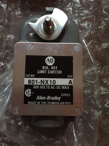 AB Allen-Bradley 801-NX10 Ser A Limit Switch 600 V AC-DC Max