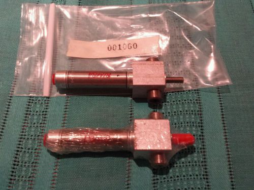 Lot of 2 bimba bft-010.5 pneumatic cylinders 7/16&#034; bore 1/2&#034; stroke 10-32 port for sale