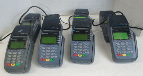 LOT OF 8 VERIFONE Vx510, OMNI 5100 Credit Card Machine with (3) OEM AC Adapter