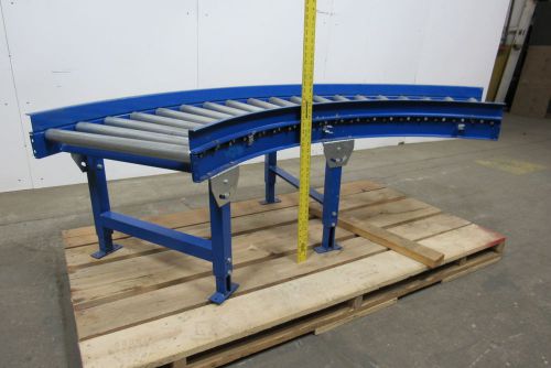 24&#034; 90 degr. live roller box conveyor 2&#034; rollers@ 3&#034;c/l w/ legs! for sale