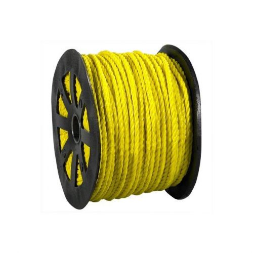 &#034;Twisted Polypropylene Rope, 5/8&#034;&#034;, 5,600 lb, Yellow, 600&#039;/Case&#034;