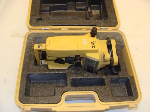 TOPCON DT-209 DIGITAL THEODOLITE WITH CASE USED NOT TESTED AND BEING SOLD AS IS