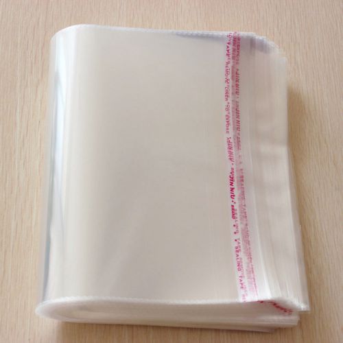 100Pcs Lots Self Adhesive Seal Plastic Flat Packing PE Clear Packaging Bag 3Size