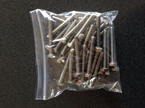 Hex bolts full thread stainless steel 5/16-18 x 2-1/2&#034; qty 40 for sale