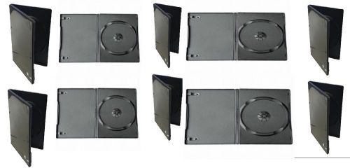 10 New Single Black DVD CD Cases, Standard 14mm, hold 1 Disc, FREE SHIPPING