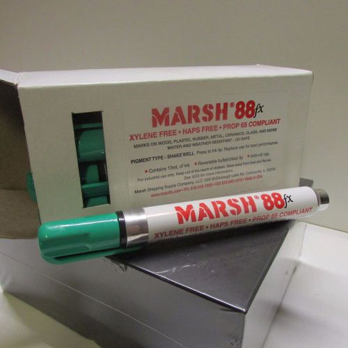 marsh 88fx-gp markers - green - 9 in the box