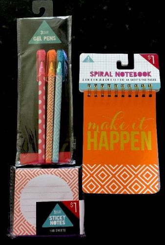 Target One Spot  , Pens, Journal &amp; Sticky Note Pad.