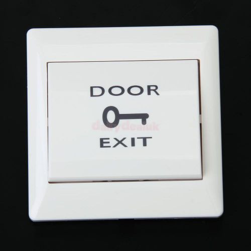 Door Exit Push Release Button Switch for Electric Access Control White