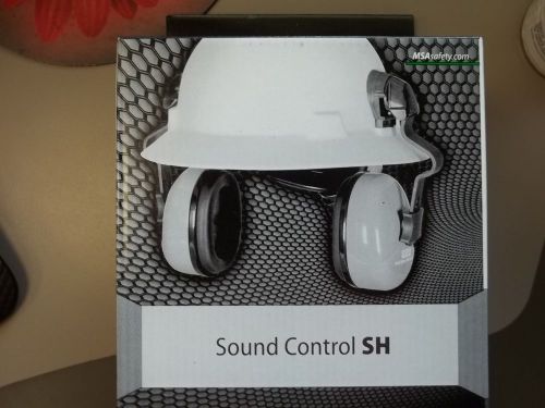 10129327  MSA Sound Control SH 25db earmuffs for slotted full brim hardhat.
