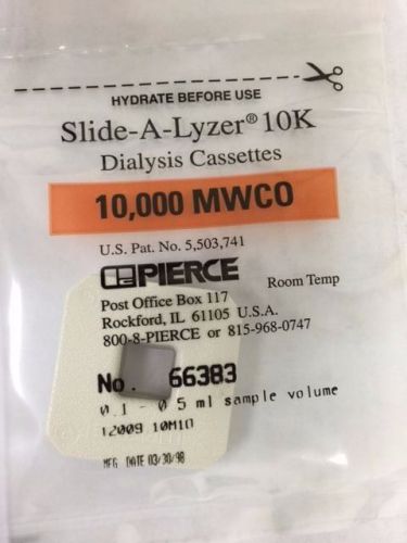 Pierce Slide-A-Lyzer 10k 0.1-0.5ml dialysis cassettes 66383 10/pack