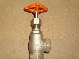 NEW STOCKHAM B-216-34, 3/4&#034; ANGLE BRONZE VALVE, 125 PSI.